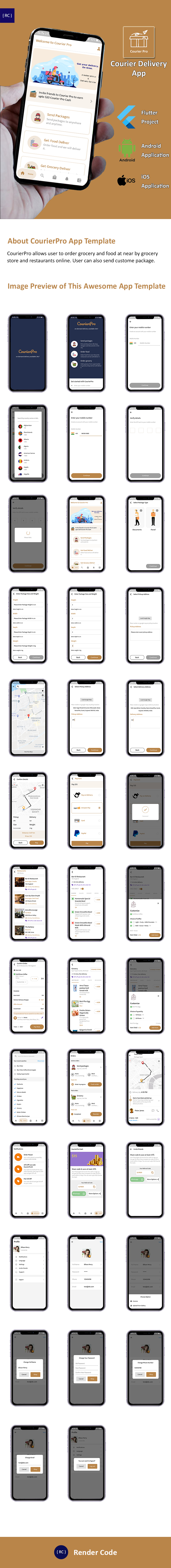 Courier Delivery Flutter App Template | 2 Apps | User App + Delivery App | CourierPro - 7