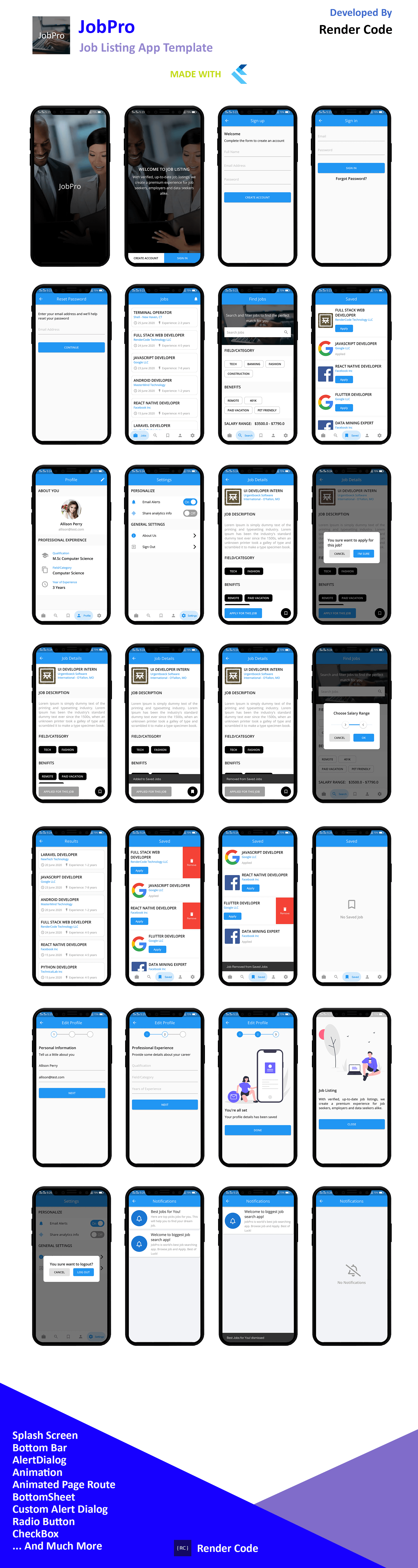 StunningKit - Biggest Flutter App Template Kit (15 App Template) - 18