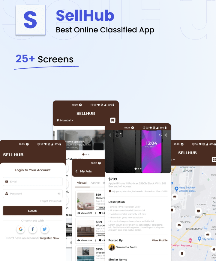React Native UI KIT | BigKit -Biggest React Native App Template Kit - 30 Apps - 35