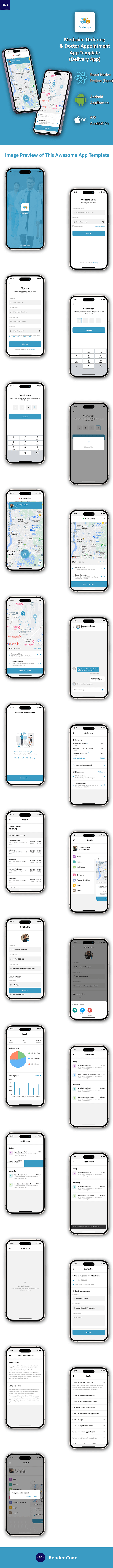 4 App Template | Doctor Appointment Booking App| Nearby Doctor App| Medicine Delivery App| DoctorOps - 18