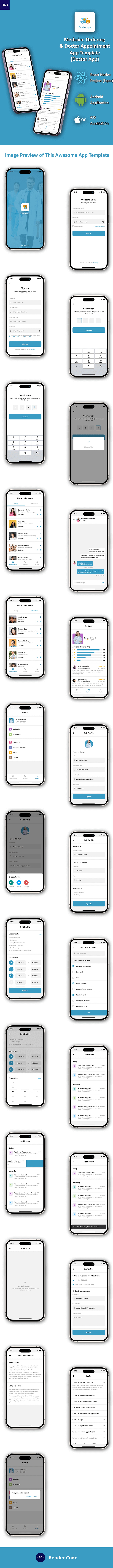 4 App Template | Doctor Appointment Booking App| Nearby Doctor App| Medicine Delivery App| DoctorOps - 16