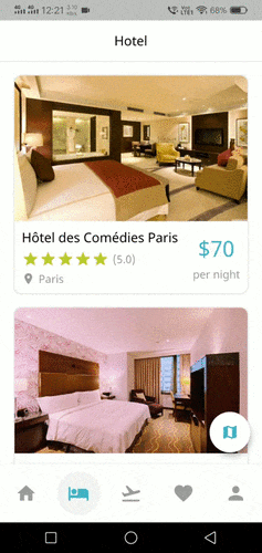 Flutter Hotel Booking and Tour Travel App Template in Flutter | Multi Language | MyBnb - 8